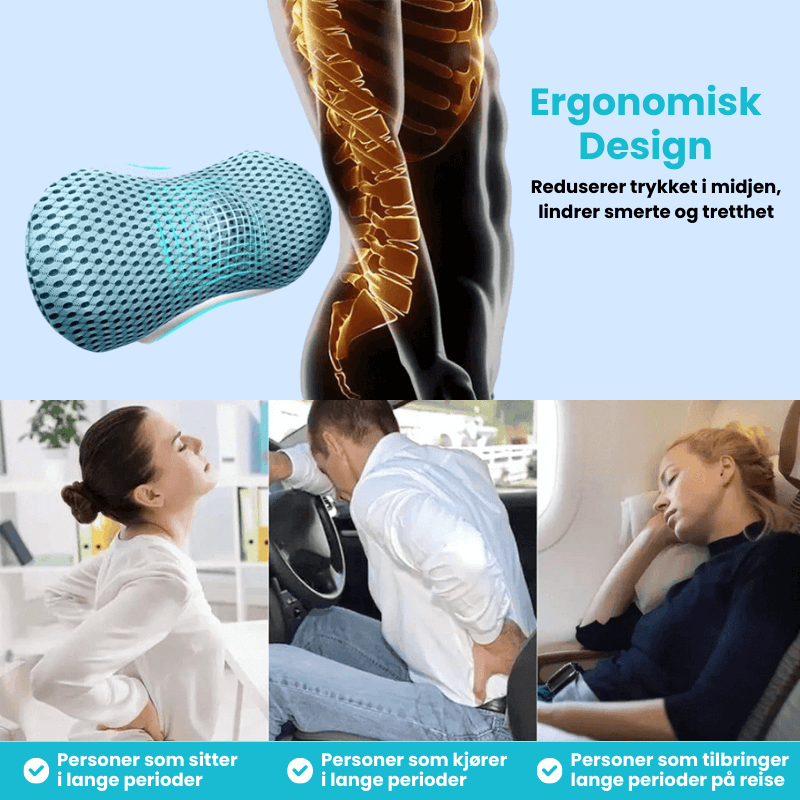 BackComfort™ - Ergonomisk Korsryggpute