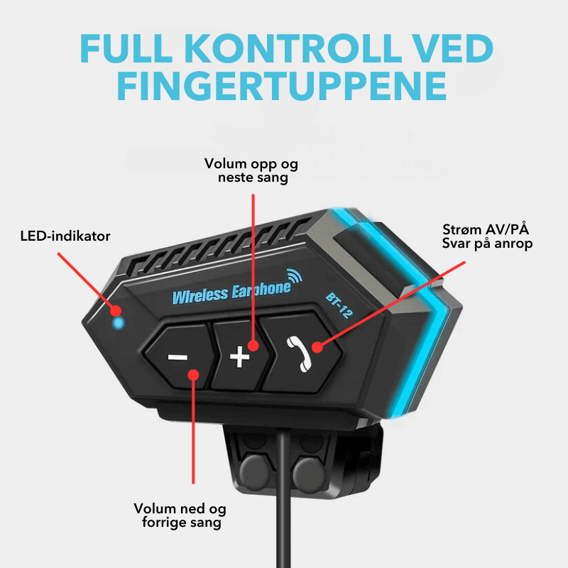 BikerBuddy™ - Høykvalitets intercom-enhet