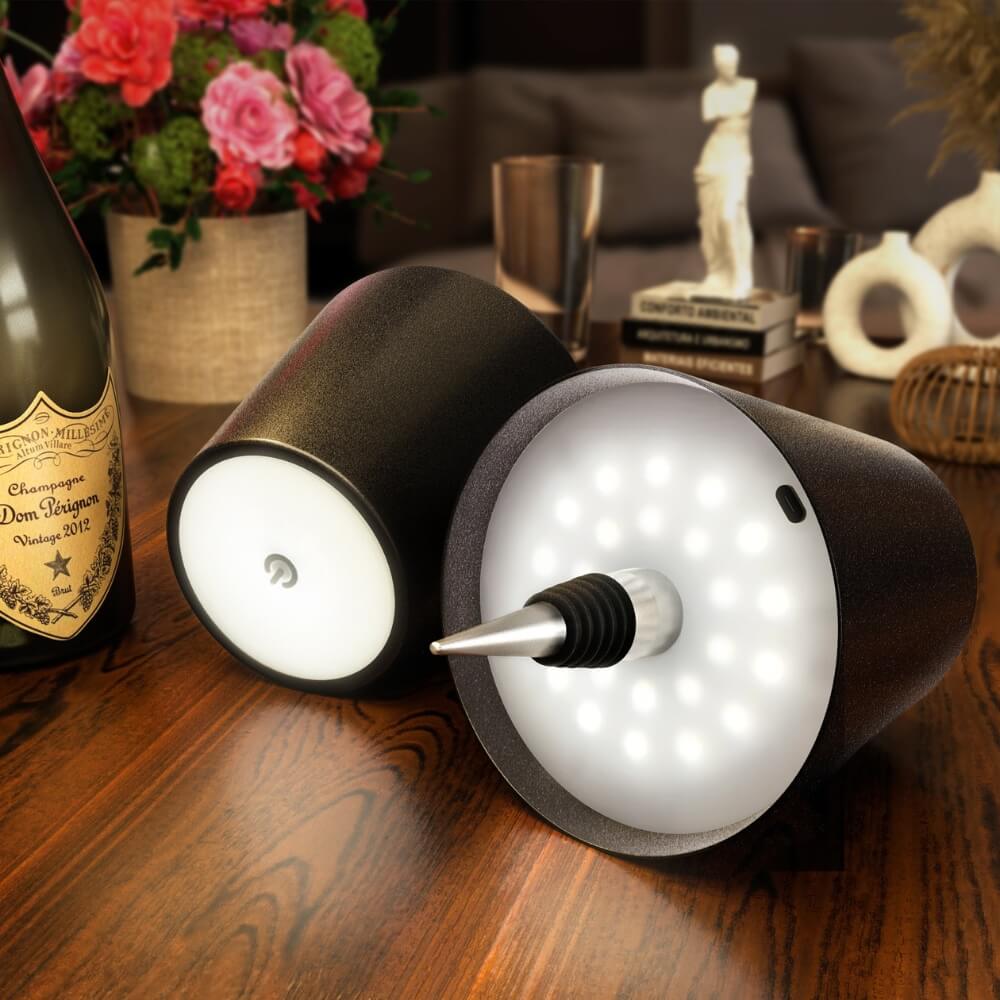 BottleGlow™ - Trådløs og Oppladbar LED-flaskelampe