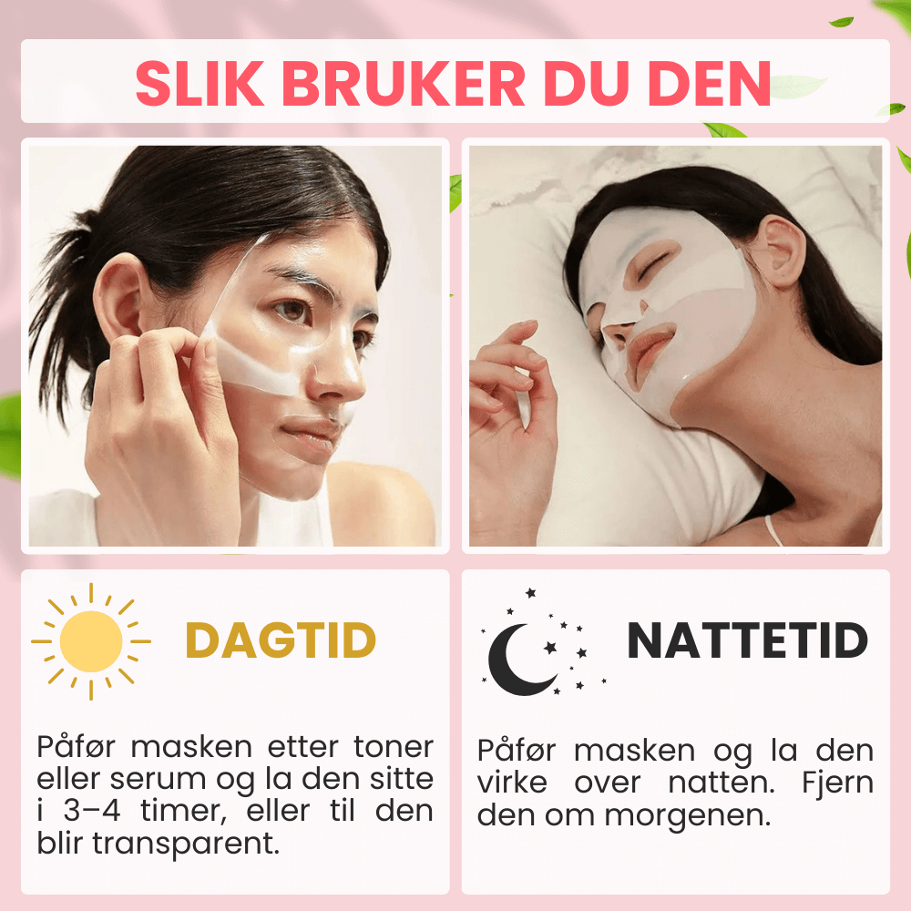 ClearSkin™ - Bio-kollagen dypt fuktighetsgivende maske (2+2 Gratis)