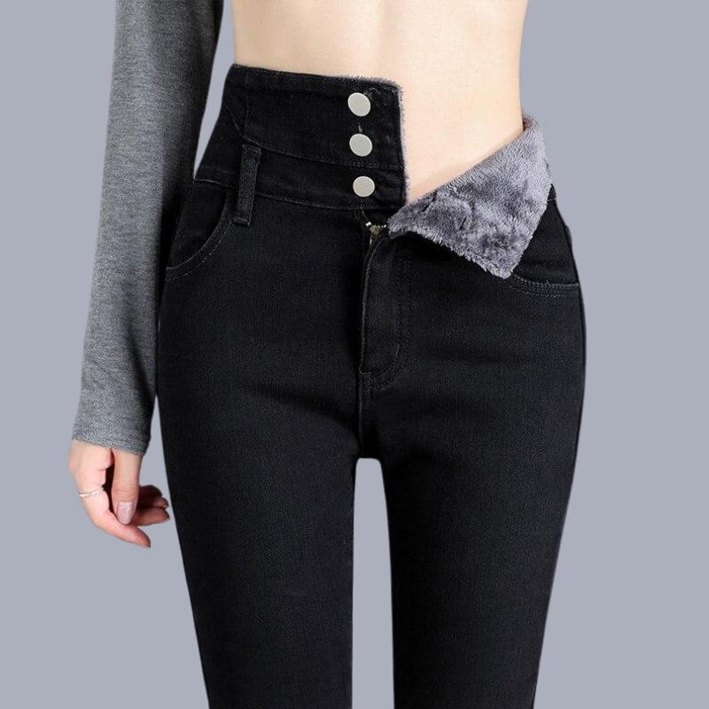 CozyFit™ - Skinny Jeans i Fleece