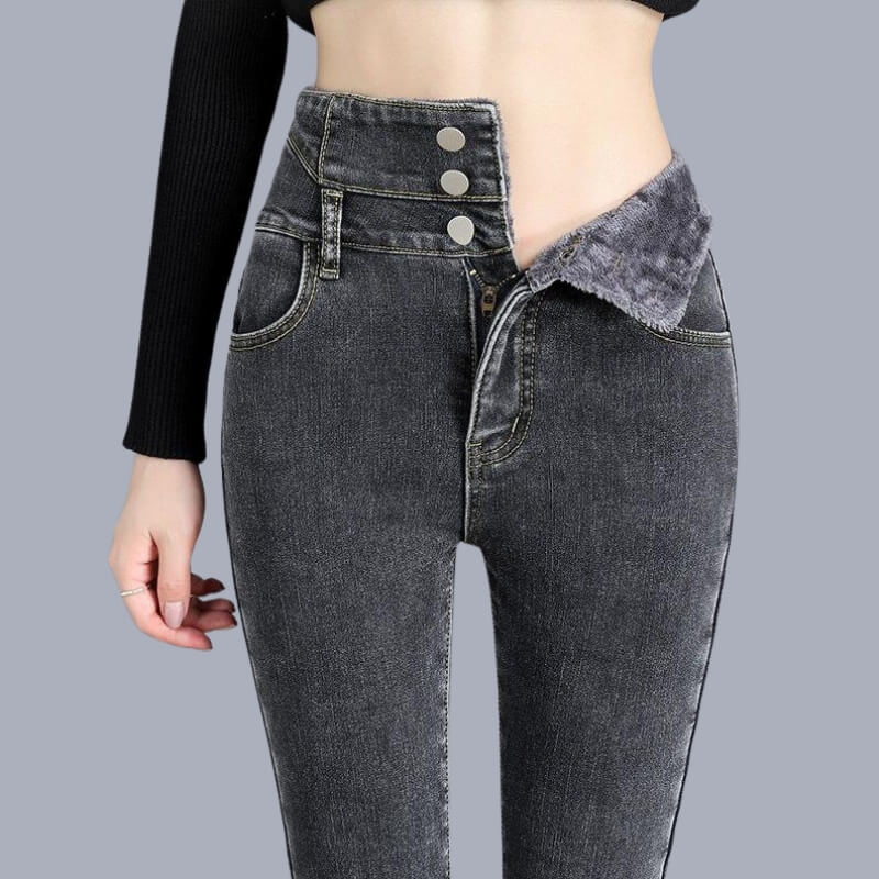 CozyFit™ - Skinny Jeans i Fleece