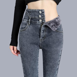 CozyFit™ - Skinny Jeans i Fleece