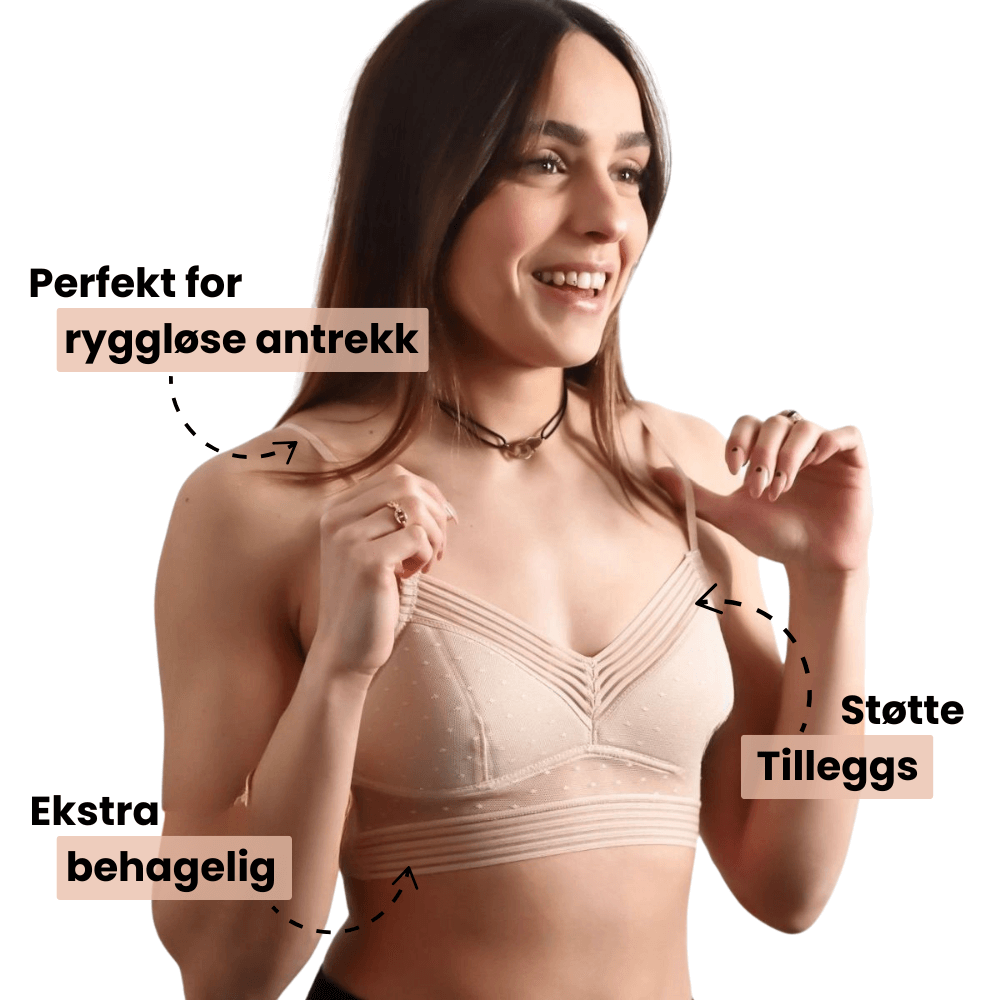 FemmeBra™ – Trådløs støtte for utringede antrekk