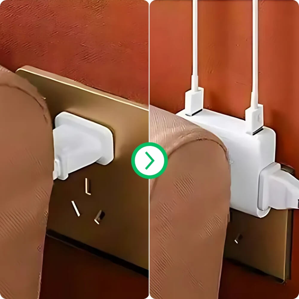 FlexPlug™ - 3-i-1 og 180° Pluggdesign Grenuttak (1+1 GRATIS)