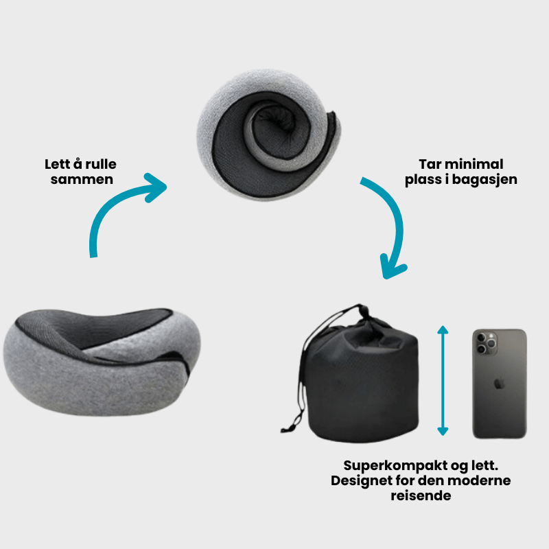 FlyPillow™ - Ergonomisk Reisepute for Nakken