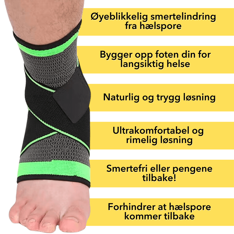 FootFix™ - Ankelstøtte for hælspore og fotplager (1+1 GRATIS)