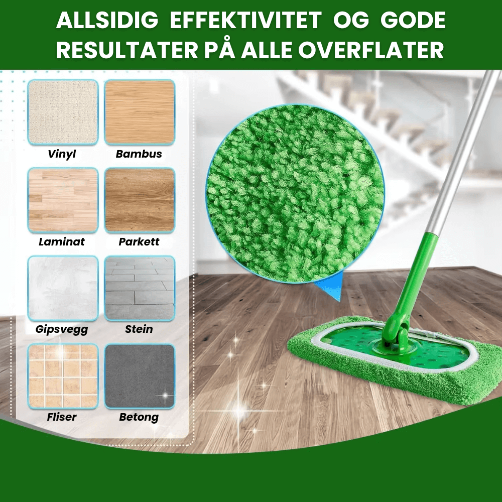 Gjenbrukbar mikrofiberklut for Swiffer