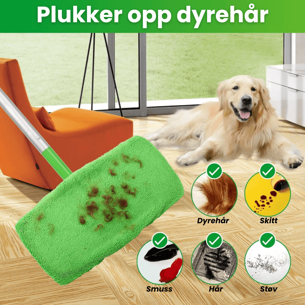 Gjenbrukbar mikrofiberklut for Swiffer