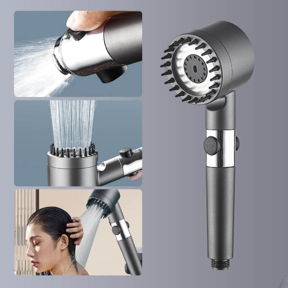 HydraLux™ - Premium vannbesparende dusjhode + 5 Gratis Filtre