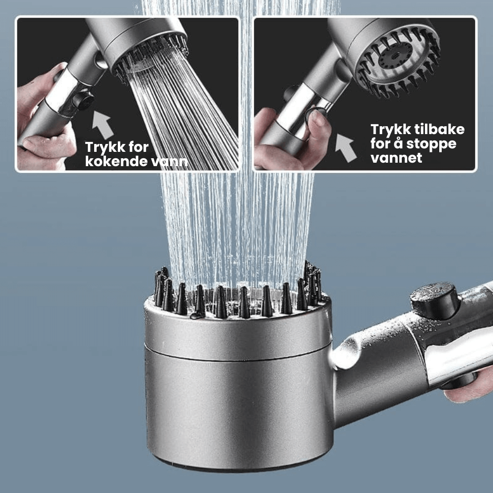 HydraLux™ - Premium vannbesparende dusjhode + 5 Gratis Filtre