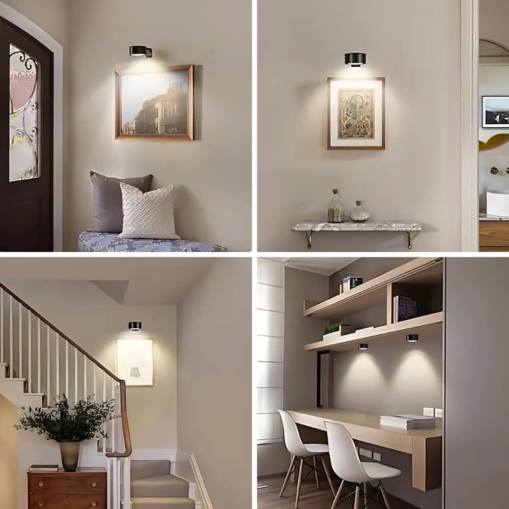 Lumeo™ - Magnetisk, Multifunksjonell og Trådløs Vegglampe (3-pack)