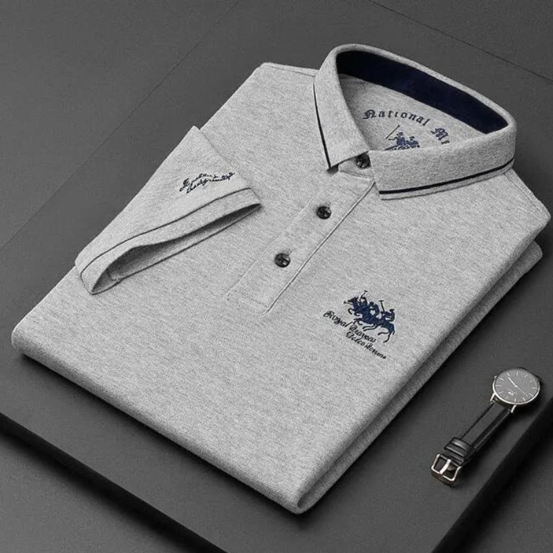 Marque™ - Herrebrodert Polo for en Elegant og Moderne Stil