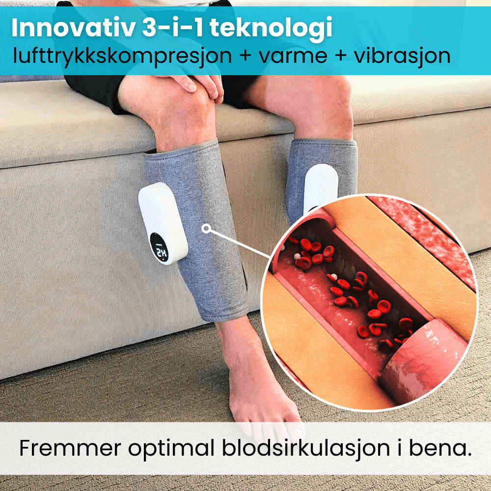 PulseFlow™ - Luftkompresjonsmassasjeapparat