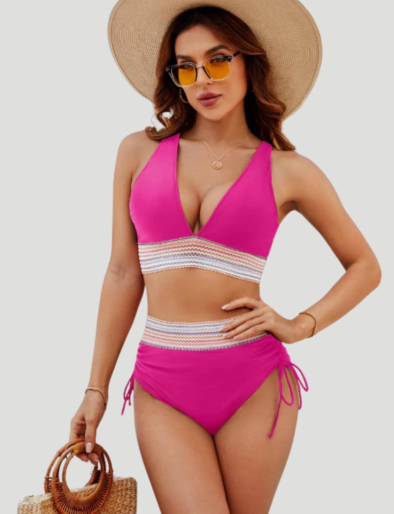Sivna™ - Bikinisett med Høy Midje og Magebåndkontroll