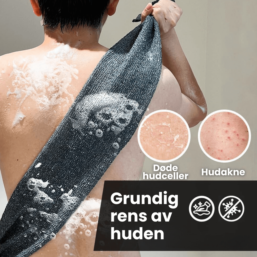 SkinScrub™ – Eksfolierende Hudhåndkle (1+1 Gratis)