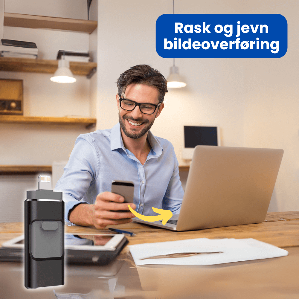 SnapDrive™ - 4-i-1 Høyhastighets USB-minnepinne