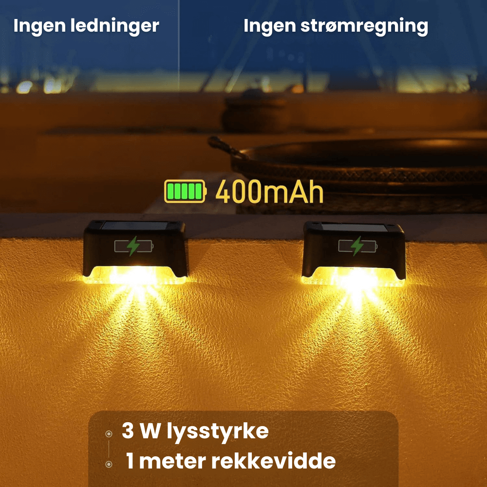 Solora™ - Energisparende solcelledrevet utendørsbelysning (5+5 Gratis)
