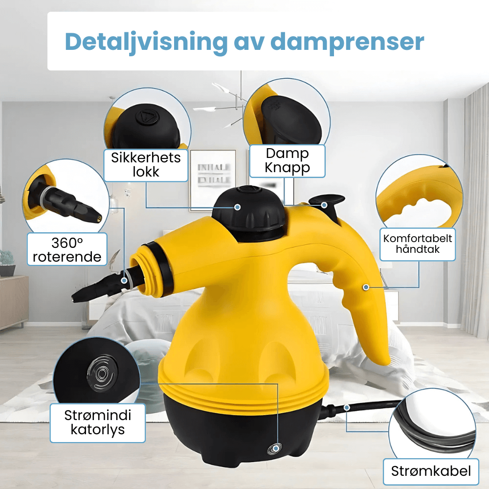 SteamPro™ - Allsidig Dampvasker