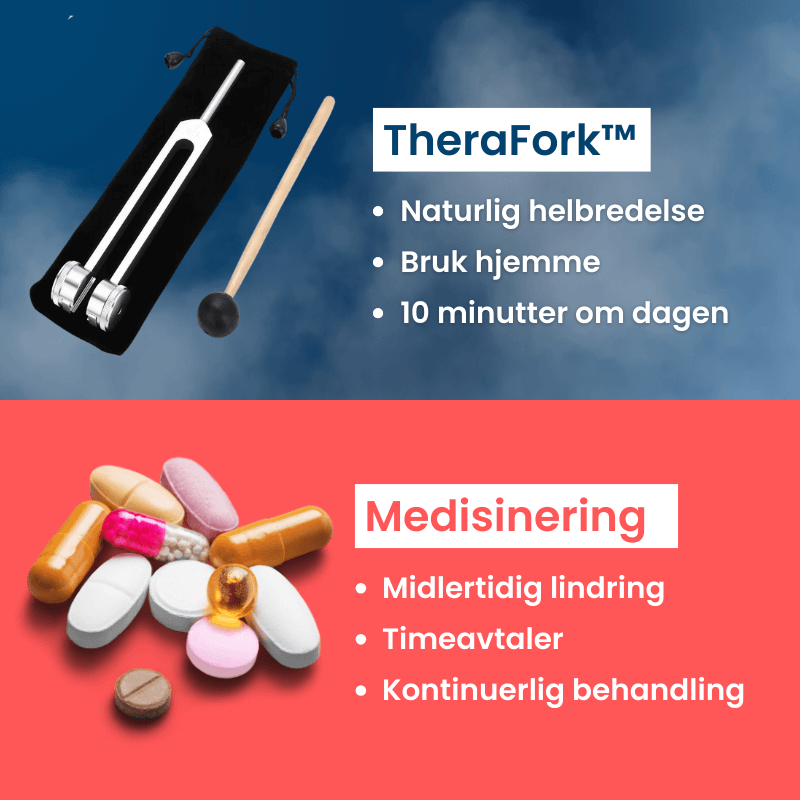 TheraFork™ -  128 Hz Dyphelende vibrasjonsterapi for kropp og sinn